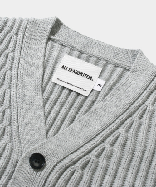 Базовый трикотажный кардиган ASI Essential_Melange