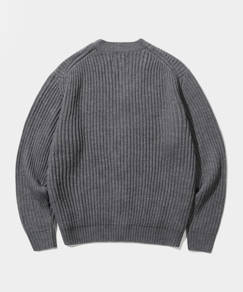 ASI Essential базовый вязаный кардиган — Charcoal Grey