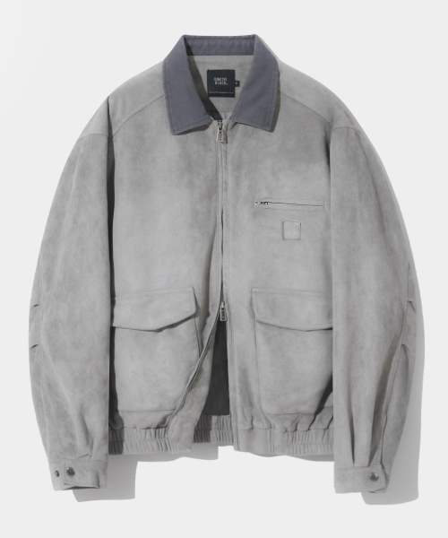 Замшевая куртка 2WAY Fade Washing Detroit_Grey