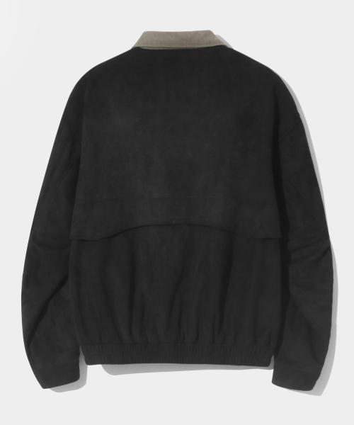 Замшевая куртка 2WAY Detroit с эффектом стирки (Black)