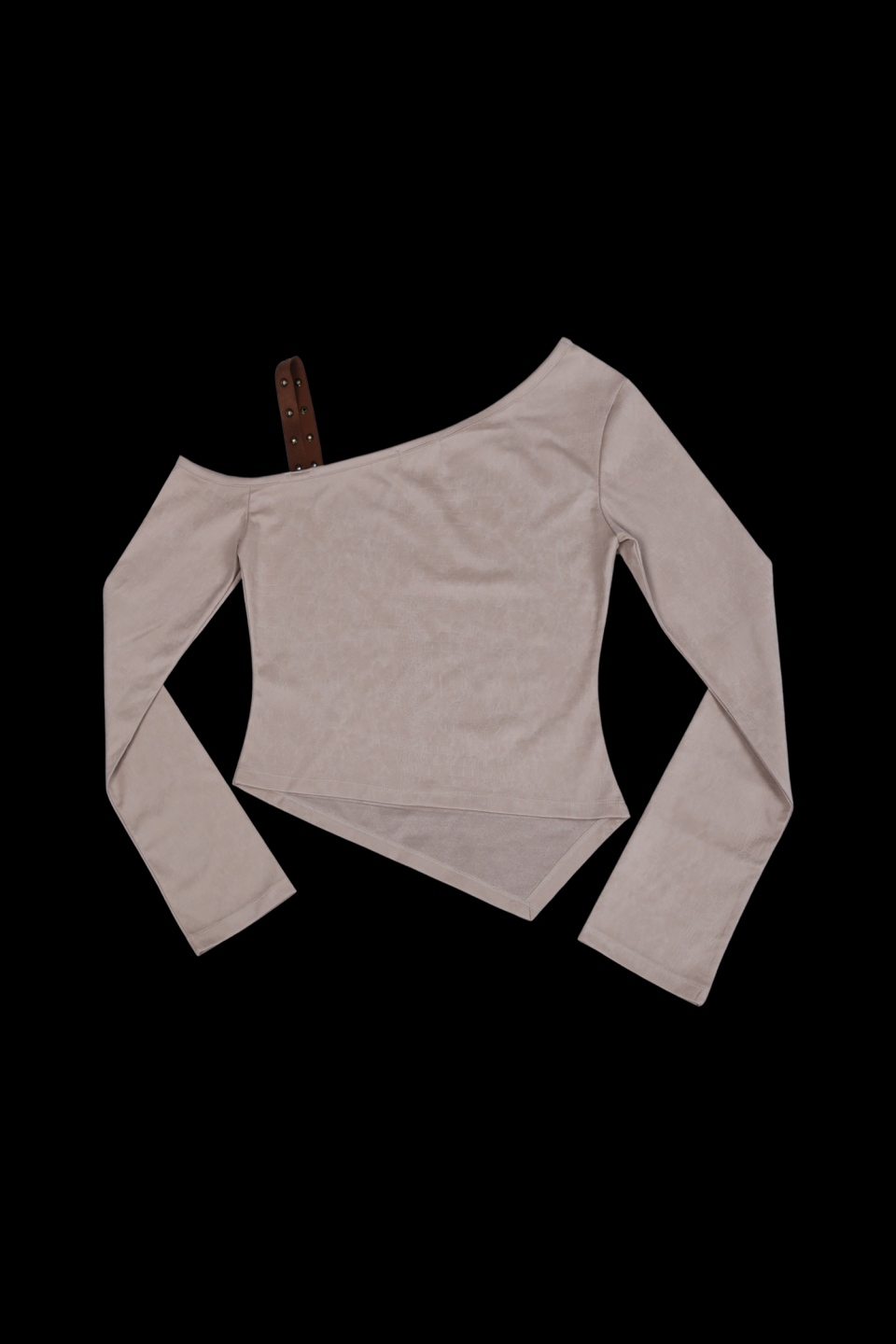 【Darling you're bad】ONE SHOULDER SUEDE TOP MUSINSA | DARLING, YOU'RE BAD ONE SHOULDER SUEDE TOP