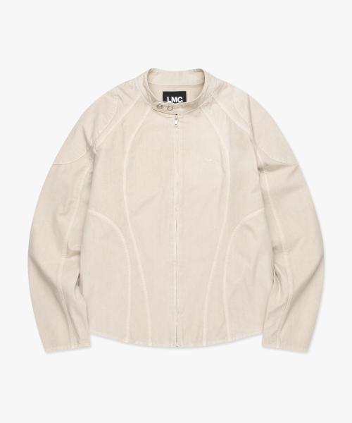 PIGMENT DYED OVAL GLOBE BIKER куртка beige