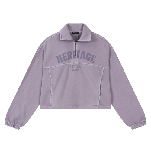 Женский вареный кроп-анорак Light Purple