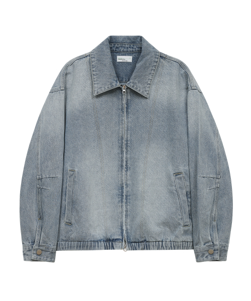 87-STAN118 Винтажная джинсовка Firenze в стиле минимализм Snow Blue