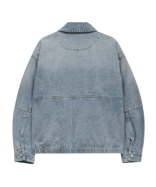87-STAN118 Винтажная джинсовка Firenze в стиле минимализм Snow Blue