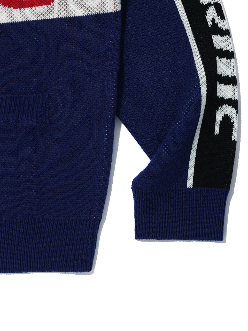 musinsa ニット critic racing zip-up knit MUSINSA | CRITIC RACING ZIP-UP KNIT NAVY