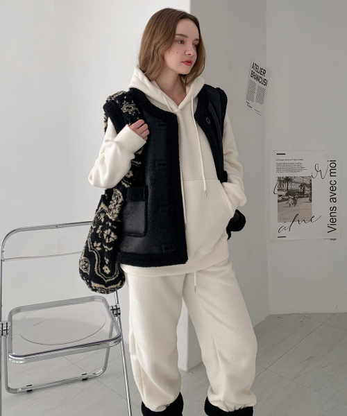 [SET] [Napping] Raglan Hoodie+Pants Set Up (3colors)