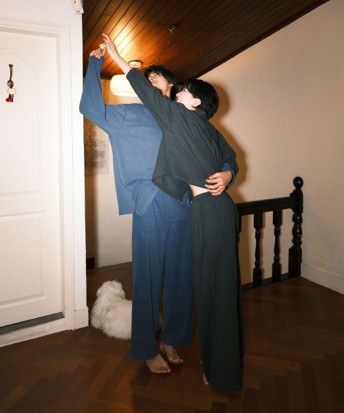 cozy moon pajama set _ длинный (black)