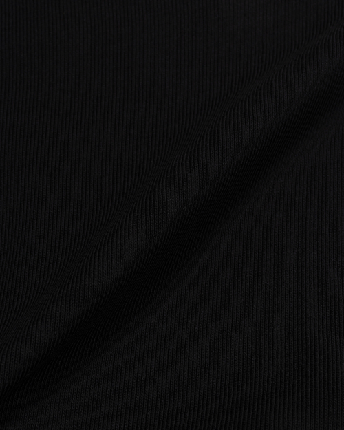 Layered Rib Flared Брюки (BLACK)