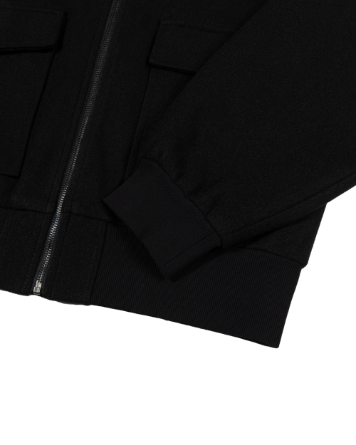 Structured Oversized Blouson (BLACK)