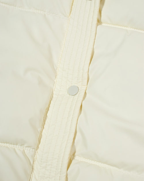 Glossy pu-leather Puffer (IVORY)