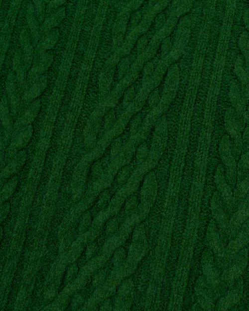Classic Cable Трикотаж Top (GREEN)