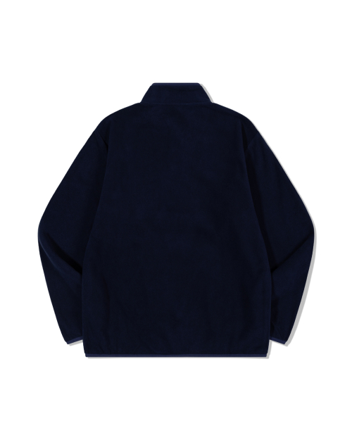 Half-Button Флис Pullover (NAVY)