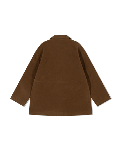 Vintage Замша Utility Пальто (BEIGE)