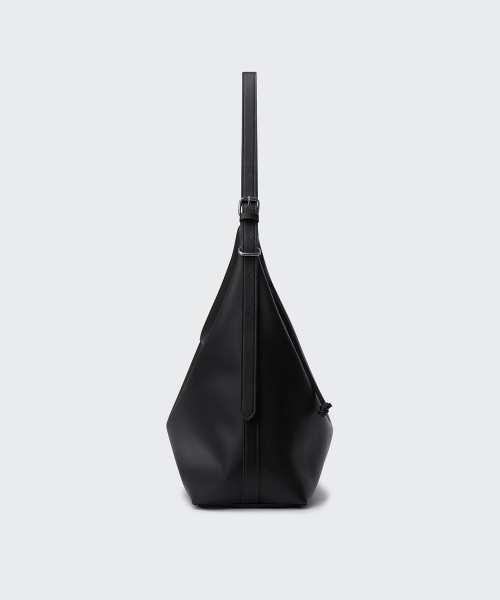 WOMENS SLOUCHY SHOULDER BAG [BLACK]