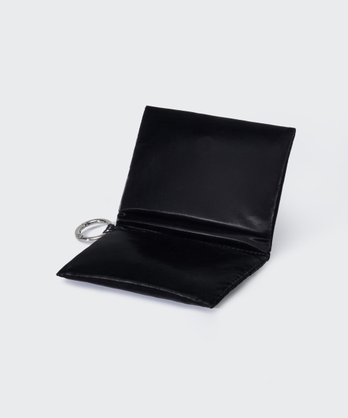 WOMENS SHINY PADDING CARD кошелек [BLACK]