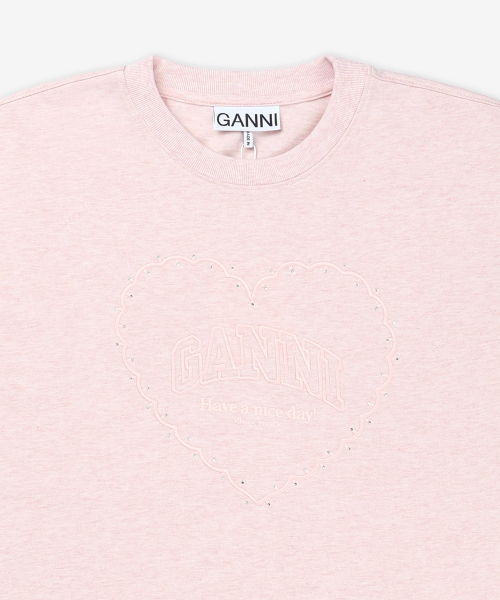 Футболка Heavy Cotton Drop Shoulder Heart - Chalk Pink / T4090868