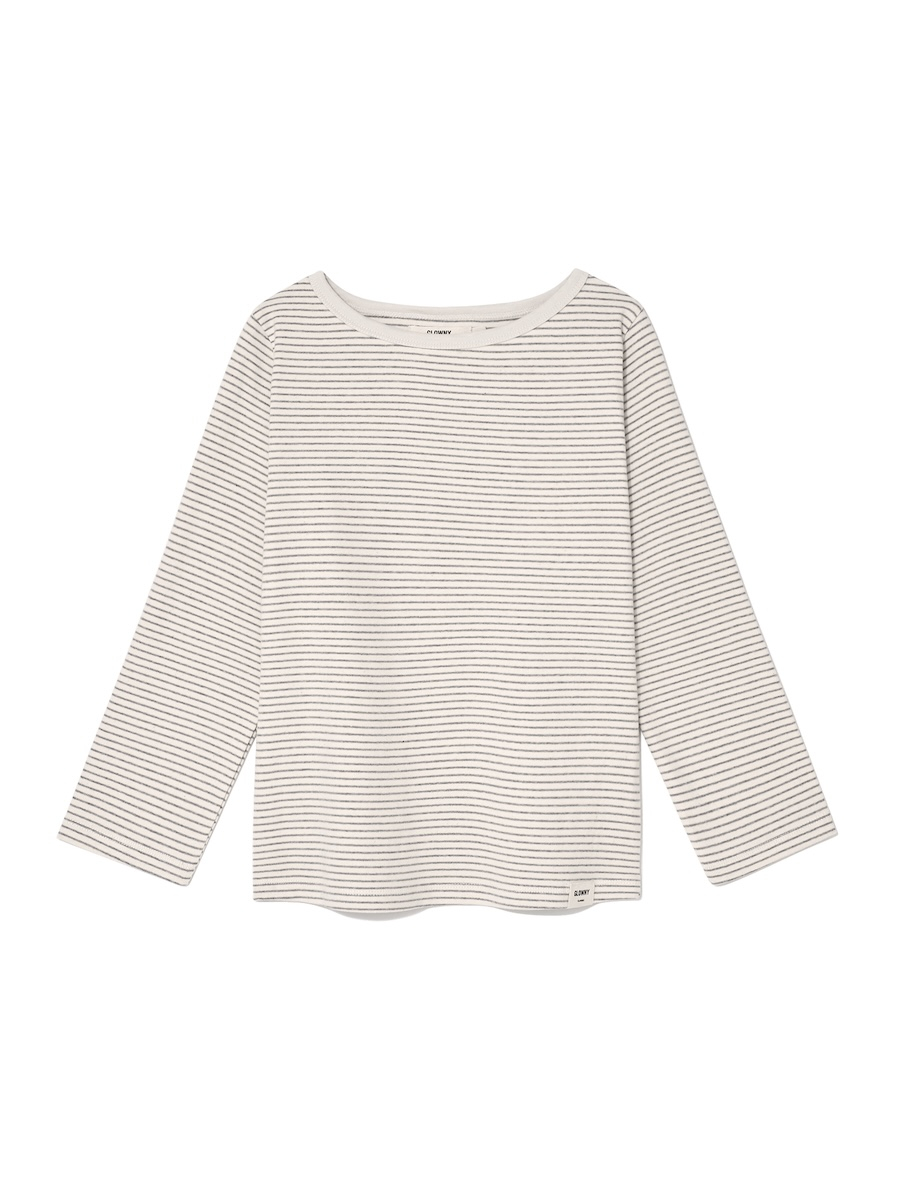 ◆GLOWNY◆ 34 G COMFORT TEE STRIPE GY24CLBLS002GR 3/4 G COMFORT TEE (STRIPE) - GLOWNY