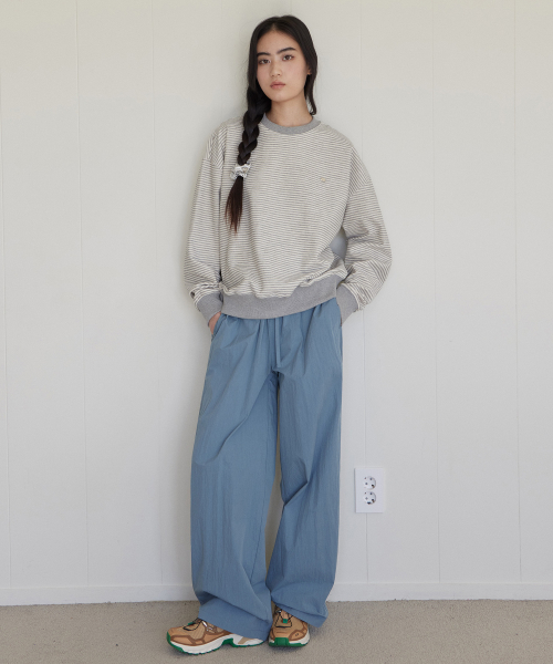 (W) Свитшот в полоску, Gray