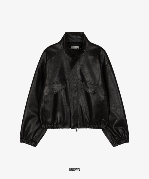 BASTON кожаный ZIP-UP куртка