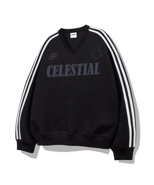 Оверсайз свитшот V-neck Celestial Track 3 Color [ULZV_0012]