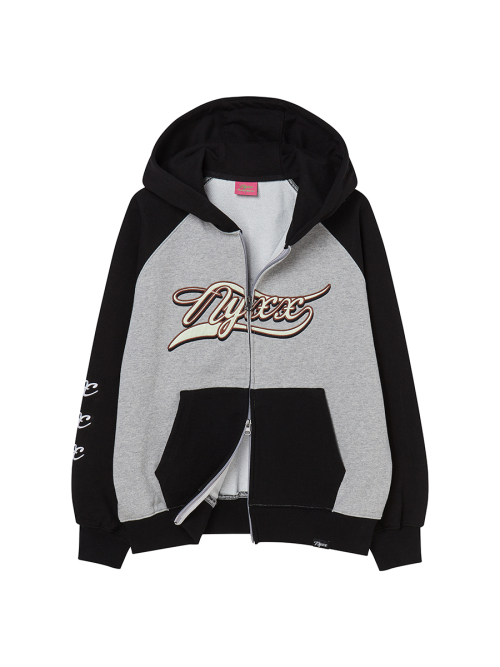 COLOR BLOCK FLOW HOOD ZIP-UP черный