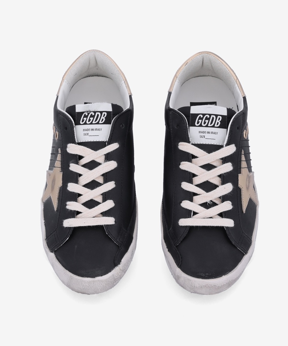 MUSINSA | GOLDEN GOOSE Superstar Goldtap Sneakers - Black