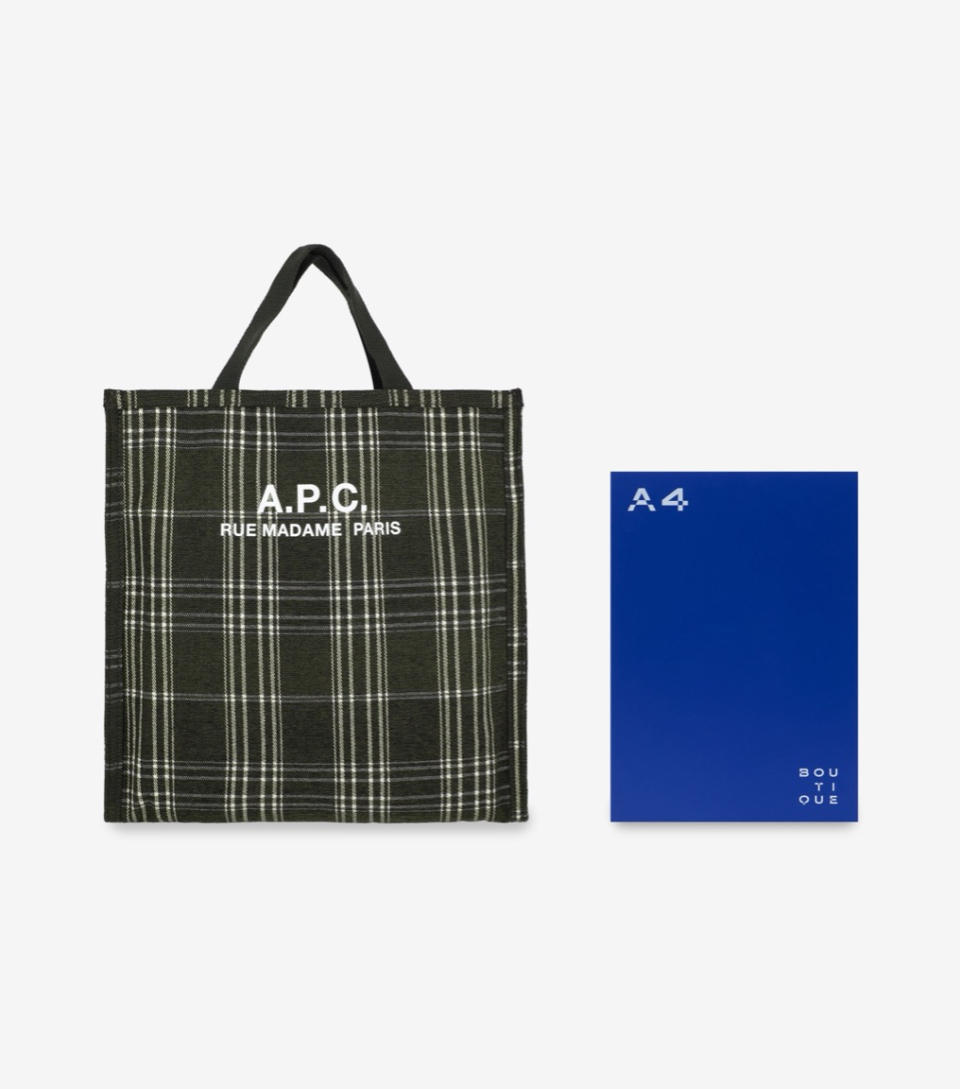 トートバッグ A.P.C. Recuperation Cabas Tote Bag Dark Khaki PSAKQH61318JAD MUSINSA公式 | A.P.C. Recuperation Cabas Tote Bag - Dark