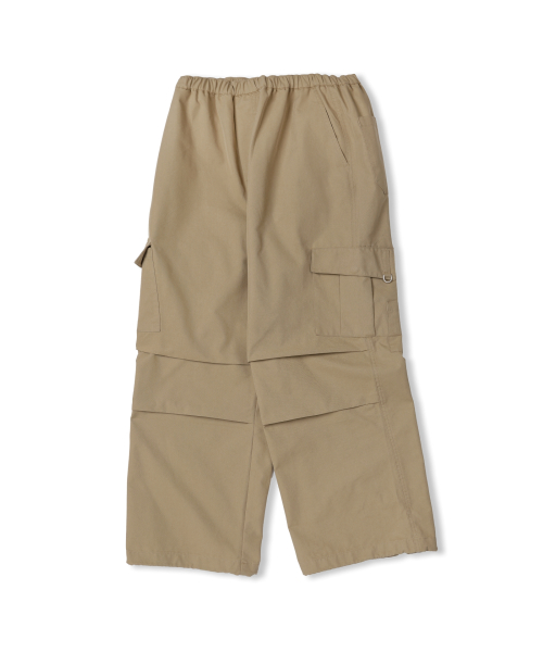 Parachute Wide Cargo Pants [COTTON BLACK] thumbnail 5