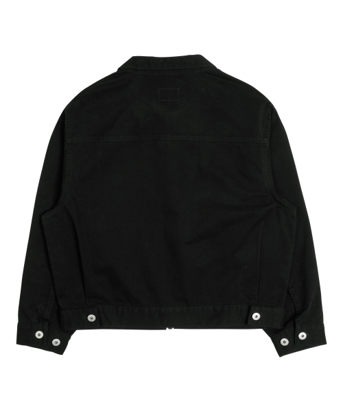 TCM washed mini logo jacket (black)