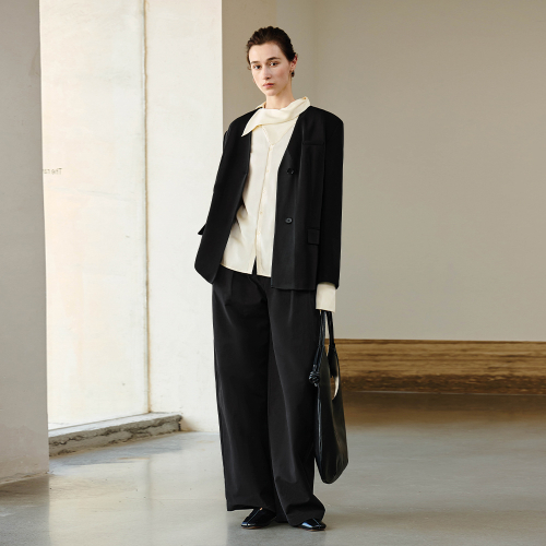 YY_Commuter classic black blazer