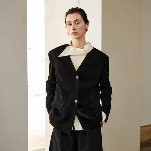 YY_Commuter classic black blazer