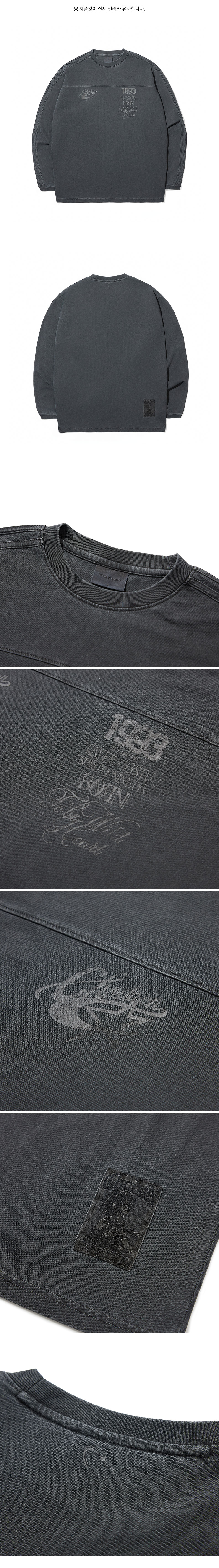【1993studio】 [CHODAN] Pigment Track Long Sleeve MUSINSA | 1993STUDIO [CHODAN] Pigment Track Long Sleeve_Charcoal