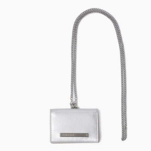Женский кожаный держатель карт — Silver (QQ122WAO15)