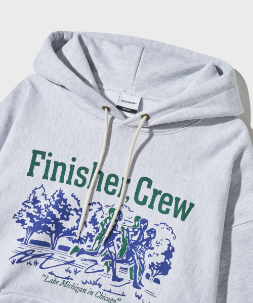 V.S.C HOOD SWEAT(FINISHER CREW)_1%MELANGE GRAY