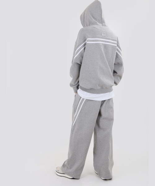 cut-off track wide pants[2color]
