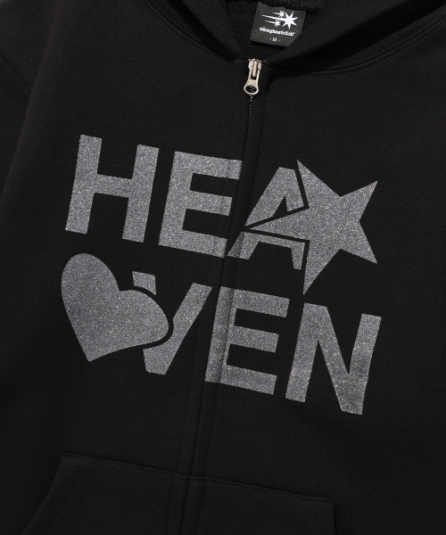 HEAVEN HOODIE ZIP UP_BLACK(NG2FSUM481A)