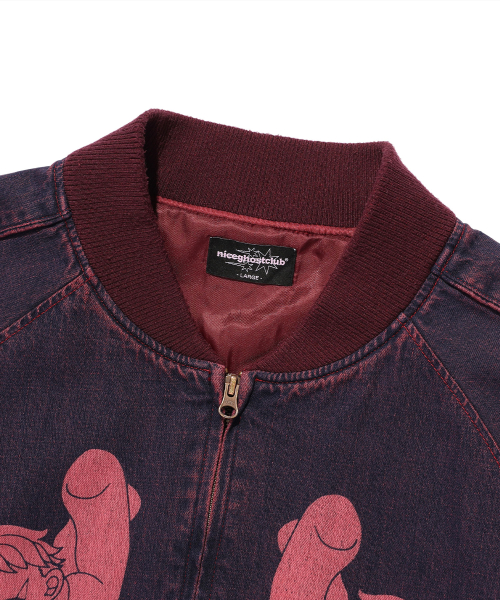 NEW HEAVEN DENIM SOUVENIR JACKET_RED(NG2FSUJ201A)