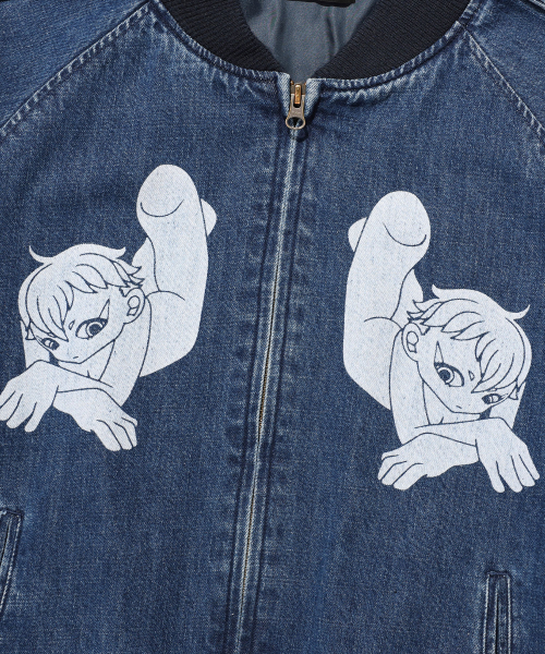 NEW HEAVEN DENIM SOUVENIR JACKET_BLUE(NG2FSUJ201A)