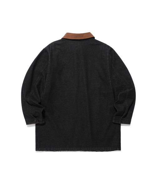 DENIM WORK CAR COAT_BLACK(NG2FSUC800A)