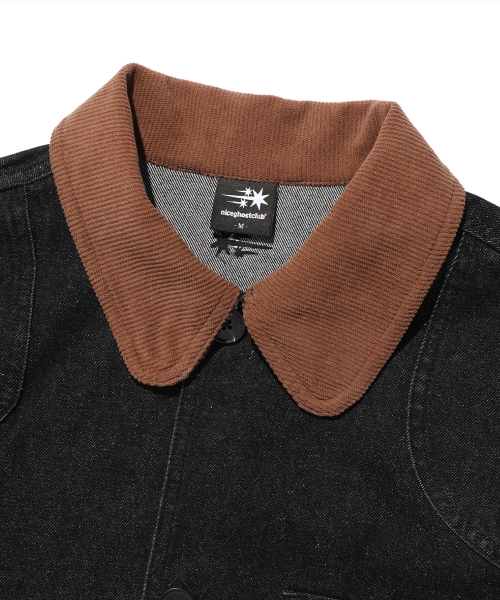 DENIM WORK CAR COAT_BLACK(NG2FSUC800A)