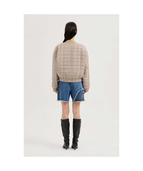 Emblem Quilting Check Padded Jumper (multi color) LFUCS25115XXX