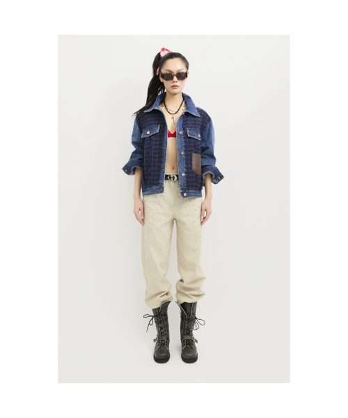 Tweed MIX Denim Jacket (blue) LFPDS25100BUX