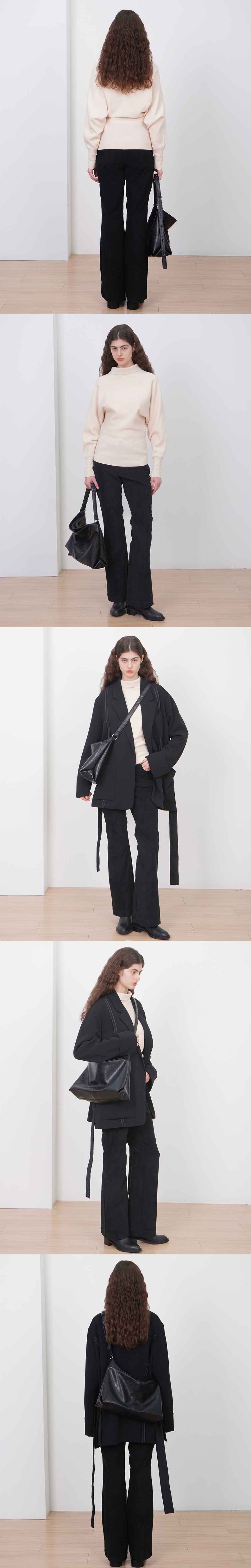 ★【HAH ARCHIVE】 25SS CONTOUR BELTED BACK NYLON BLACK★ MUSINSA | HAH ARCHIVE [Haesu Collaboration] Contour Shoulder