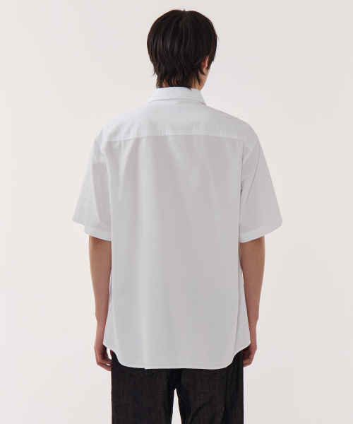 Relaxed Oxford Short Sleeve Shirt [White] thumbnail 2