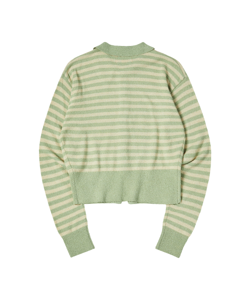 W SPRING BUTTON CARDIGAN [MINT]