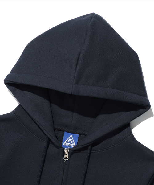 I SMILEY KUNST CROP HOOD ZIP UP_NAVY(IK2FSMM483A)