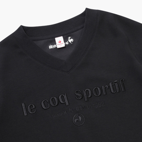 Женский свитшот V-neck из модала Double Tension - Black (QQ122OFS11)
