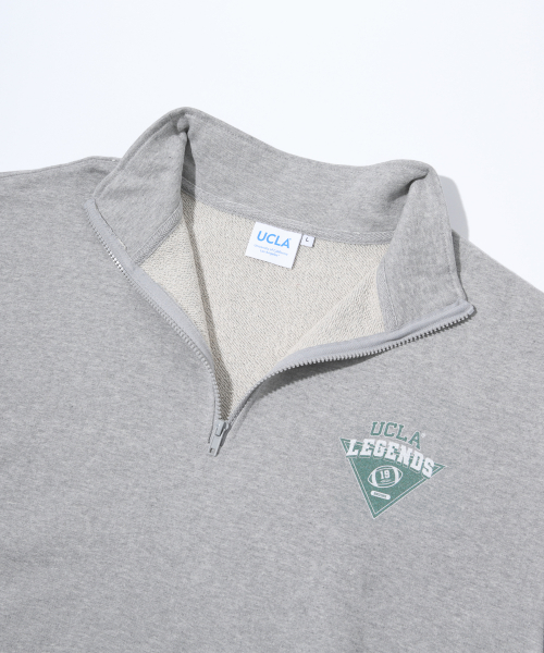 UCLA Vintage Small Logo полузастёжка — M-Grey (UZ2LTEF)