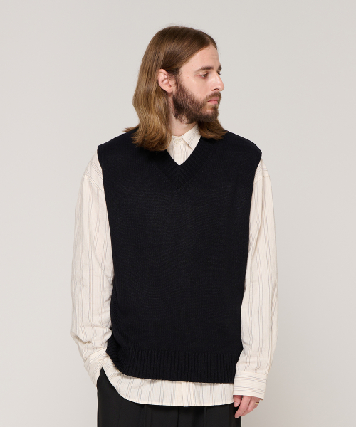 [2PACK] soft v-neck вязаный жилет (6)